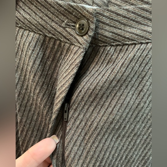 Giorgio Armani 100% Lana Wool High rise wide leg woman’s pants size 42 - Picture 3 of 11